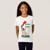 T-shirt-maroc-soutient-palestine Tシャツ (正面フル)