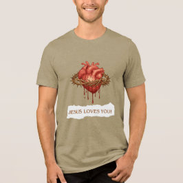 T-shirt Masculina Sacrifício de Jesus na Cruz トライブレンドＴシャツ