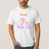 T-Shirt Mastiff Urlaub Tシャツ (正面)
