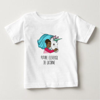 T-shirt MC "Future éleveuse de Licorne" ベビーTシャツ