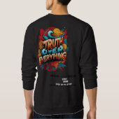 T-Shirt, Men's Hoodies Late Monkey–Honest Sinner スウェットシャツ (裏面)