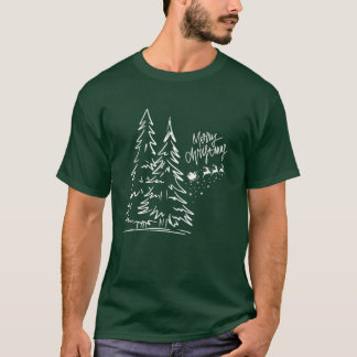 T-Shirt : Merry Christmas (green) Tシャツ