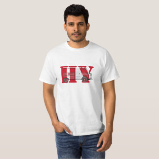 T-shirt met Citroën HY bus rood tekst Tシャツ