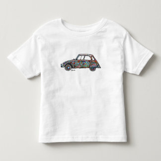 T-shirt met opdruk van gebloemde Citroen Dyane トドラーTシャツ