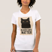 T-shirt met zwarte kat tシャツ (正面)