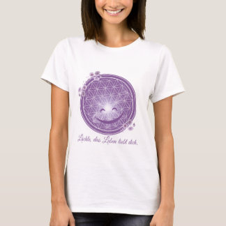 T-Shirt mit Blume des Lebens & Blütenenergie Lila Tシャツ