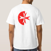 T-Shirt mit Templer-Ordensregeln und Schriftzug Tシャツ (裏面)