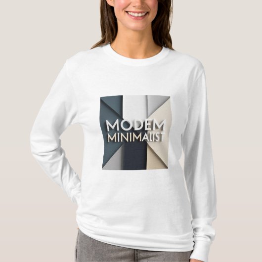 T-shirt Modem Minimalist Tシャツ (正面)
