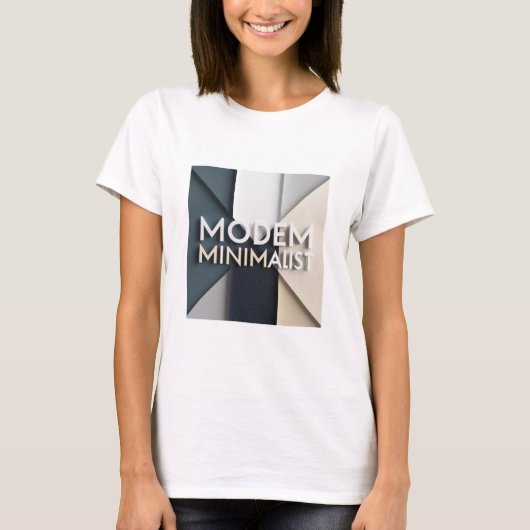 T-shirt Modem Minimalist Tシャツ (正面)