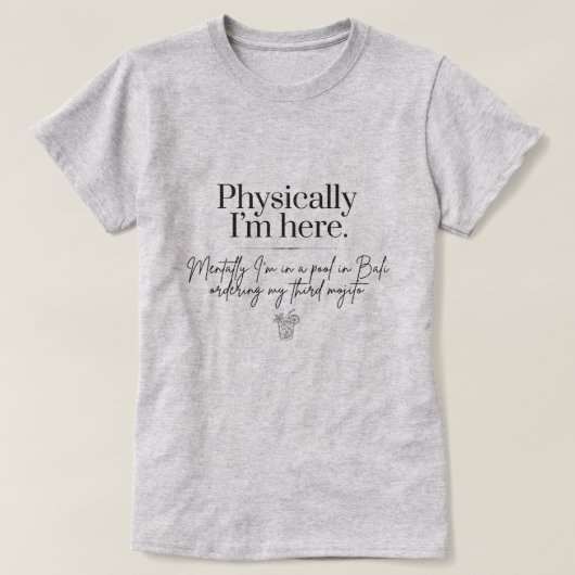 T-shirt Mojito in a pool Tシャツ (デザイン正面)