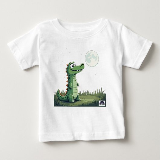 T-Shirt „Moonlight Croc“ ベビーTシャツ (正面)