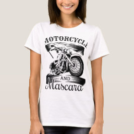 T-shirt motorcycle and mascara tシャツ
