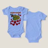 T-Shirt My Mom is my hero Infant T-shirt (デザイン正面&裏面)