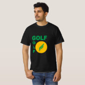 T-shirt noir homme DESIGN GOLF SPORT Tシャツ (正面フル)