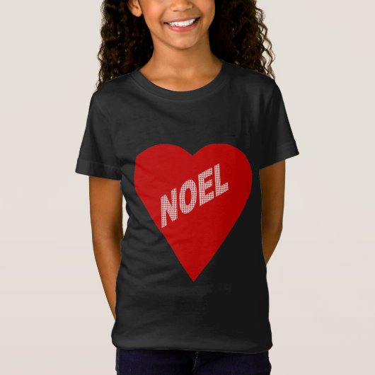 T-shirt noir jersey fin  AMOUR NOEL Tシャツ (正面)
