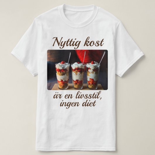 T-shirt — Nyttig kost Tシャツ (デザイン正面)