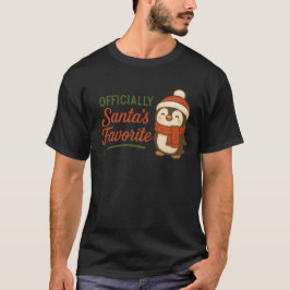 T-Shirt Officially Santa’s Favorite (Penguin) Tシャツ