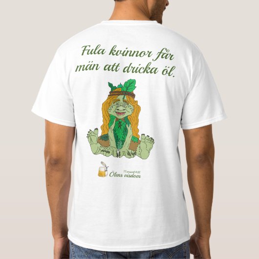 T-shirt — Ölens visdom Tシャツ (裏面)