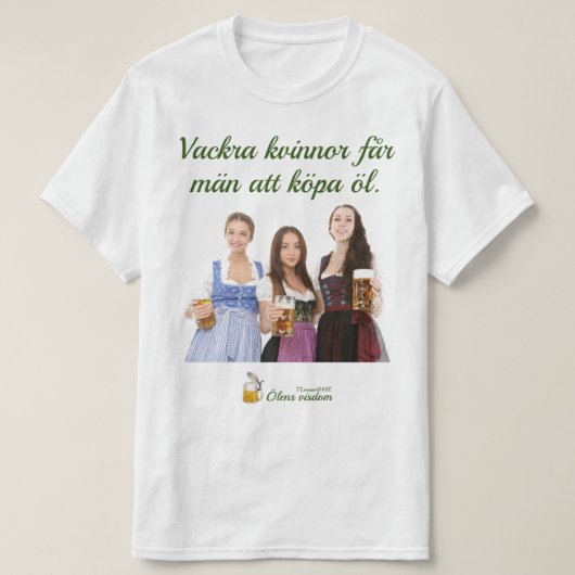 T-shirt — Ölens visdom Tシャツ (デザイン正面)