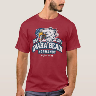 T-shirt Omaha Beach 1944 2024 D-Day 80 eme anniver Tシャツ