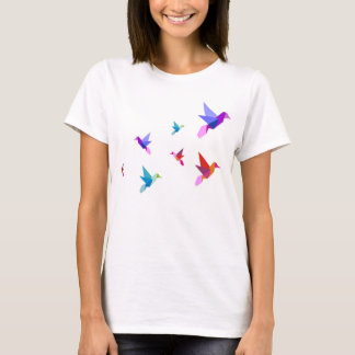 T-shirt origami hummingbirds tシャツ
