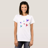 T-shirt origami hummingbirds tシャツ (正面フル)