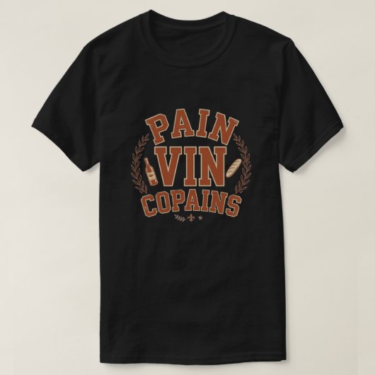 T-shirt Pain Vin Copains Tシャツ (デザイン正面)