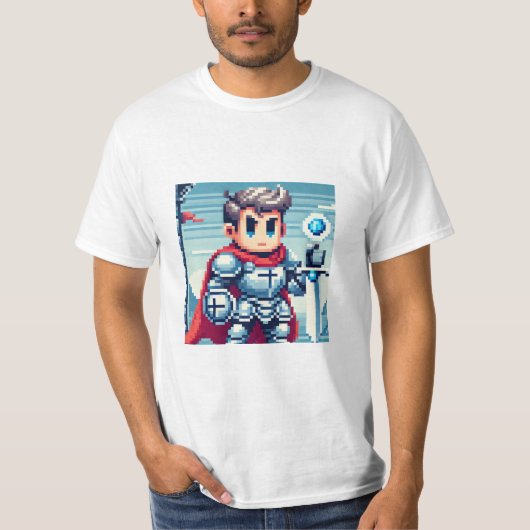 T-shirt Pixel Knight Tシャツ (正面)
