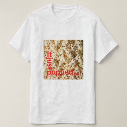 T-shirt Popcorn Tシャツ (デザイン正面)
