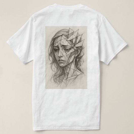T-shirt Portrait Art Tシャツ (デザイン裏面)