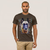 t-shirt portrait malinois tシャツ (正面フル)