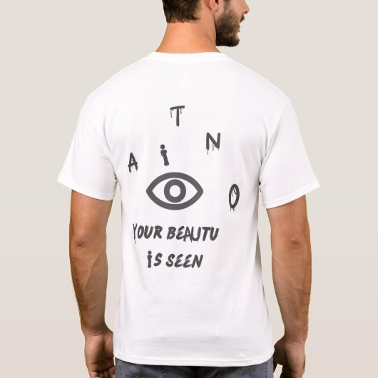 T-shirt pour hommes tシャツ (裏面)