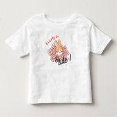 T-shirt pour les touts petits dessin lapin mignon  トドラーTシャツ (正面)