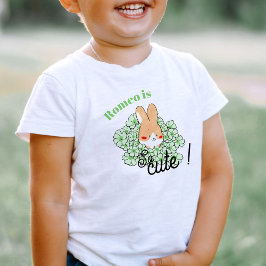 T-shirt pour les touts petits dessin lapin mignon  トドラーTシャツ