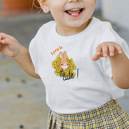 T-shirt pour les touts petits dessin lapin mignon  トドラーTシャツ