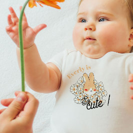 T-shirt pour les touts petits dessin lapin mignon  トドラーTシャツ