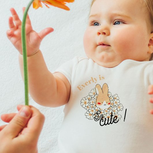 T-shirt pour les touts petits dessin lapin mignon トドラーTシャツ