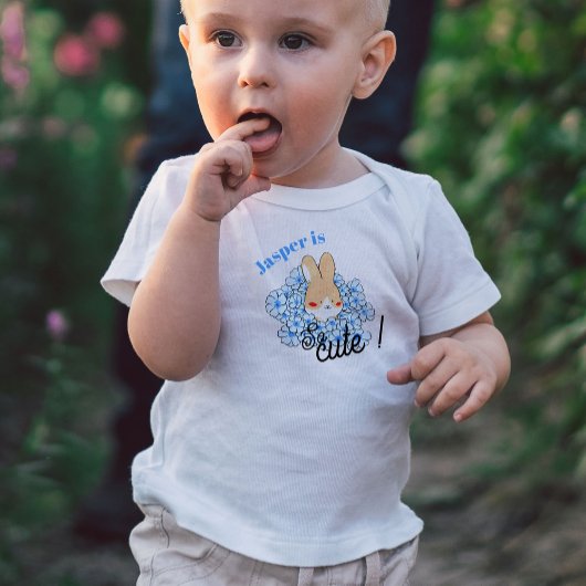 T-shirt pour les touts petits dessin lapin mignon  トドラーTシャツ