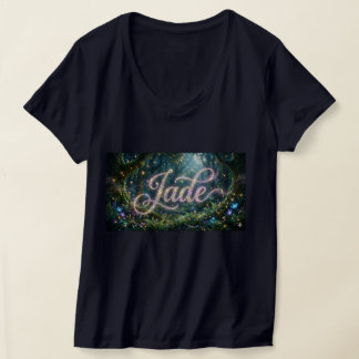 T-shirt prénom Jade cosmic flowers Tシャツ