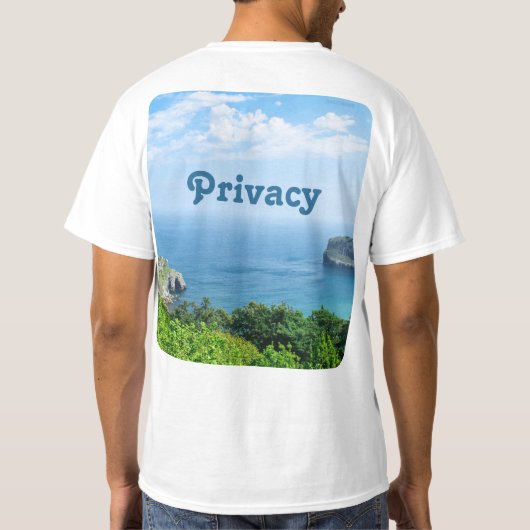 T-shirt — Privacy Tシャツ (裏面)