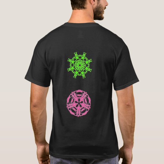 T-shirt psychédélique kaléidoscope fractal tシャツ (裏面)