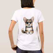 T-Shirt Punk Corgi on both side Tシャツ (裏面)