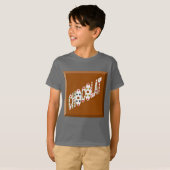 T-shirt raglan blanc/rouge  CHOCOLAT BONBONS Tシャツ (正面フル)