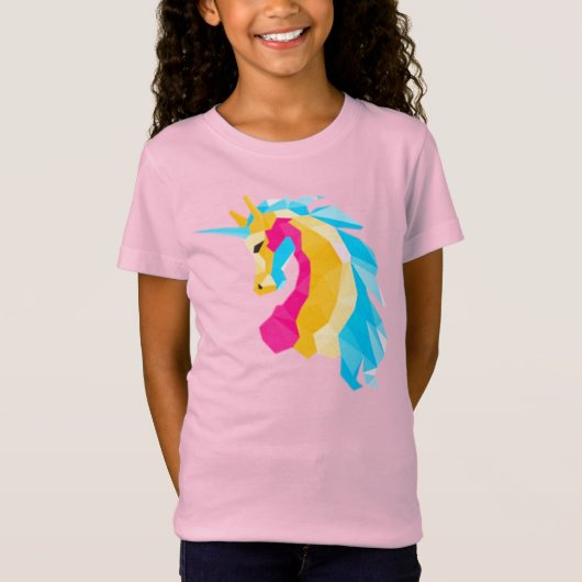 T-Shirt Rainbow Unicorn  Tシャツ (正面)