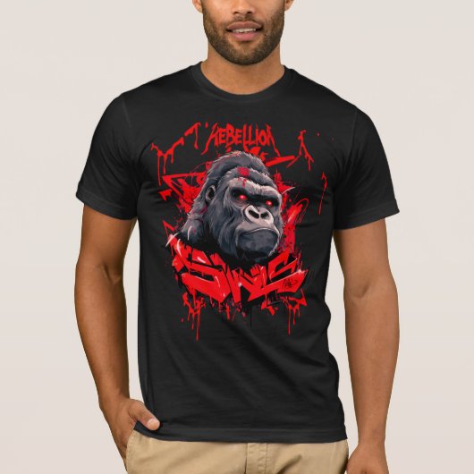 T-Shirt Rebellion78  Graffiti Gorilla  Tシャツ (正面)