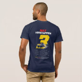 T-Shirt Red Bull Max Verstappen Tシャツ (裏面フル)