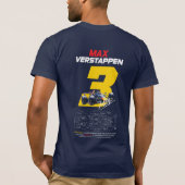 T-Shirt Red Bull Max Verstappen Tシャツ (裏面)