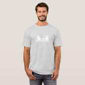 T-shirt Requin humour secours aide mer plage Tシャツ (正面フル)