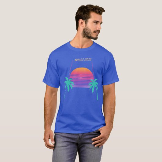 T-shirt rétro summer tシャツ (正面フル)