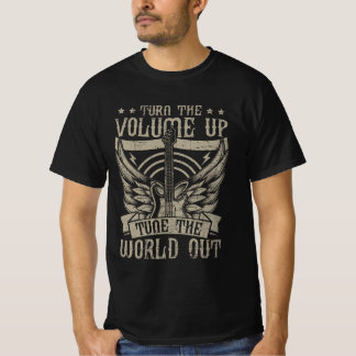T-shirt rock Volume Up pour fans de musique Tシャツ